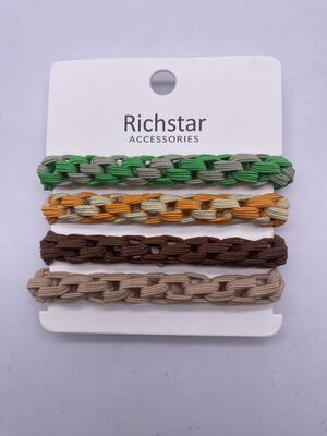 Smooth Elastic Hair Ties Multiscene Flexible For Party Wedding