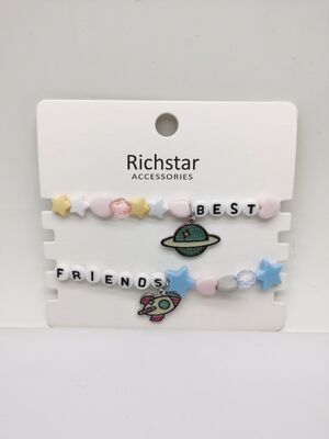 Unisex Durable Two Packs Children Bracelets for Long-Lasting Wear