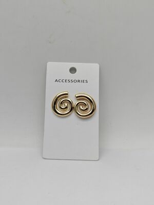 Stylish Swirl Women Mental Stud Earrings Lightweight Metal Stud Earrings Wholesale