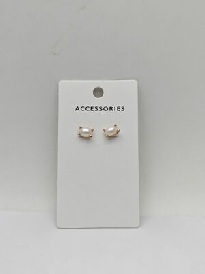 Basic Design Pearl Jewellery Earrings , Vintage Style Stud Earrings with Pearls
