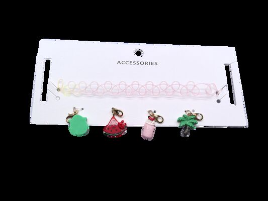 Colorful 3D Glass Pendant Gold Plated Cubic Cartoon Charm for DIY Jewelry Accessories