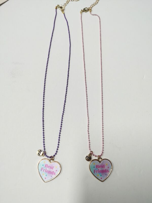 Practical Unisex Childrens Heart Necklace For School Activities