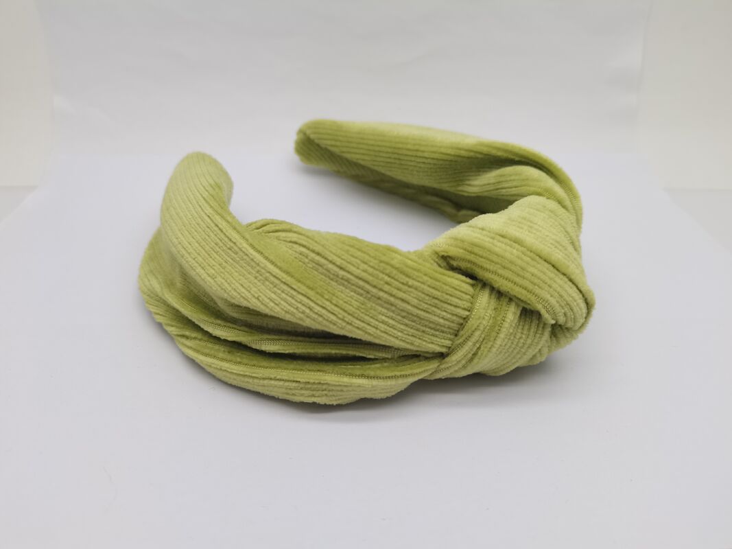 Green Fabric Hairband with Various Colors and Designs for Women