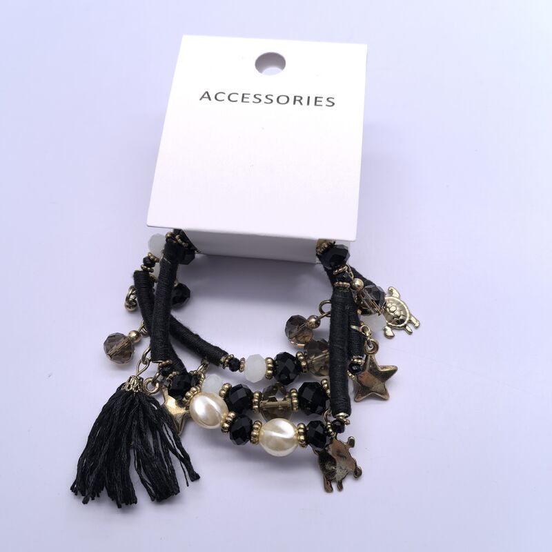 Various Styles Fashionable Black Children Bracelets with Unique Pendants